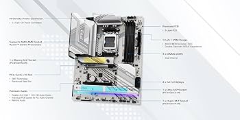 ASRock PRO RS+ Ryzen 7 8700F,メモリ64G Amazon.com: ASRock X870 Pro RS AMD Ryzen Socket AM5 ATX